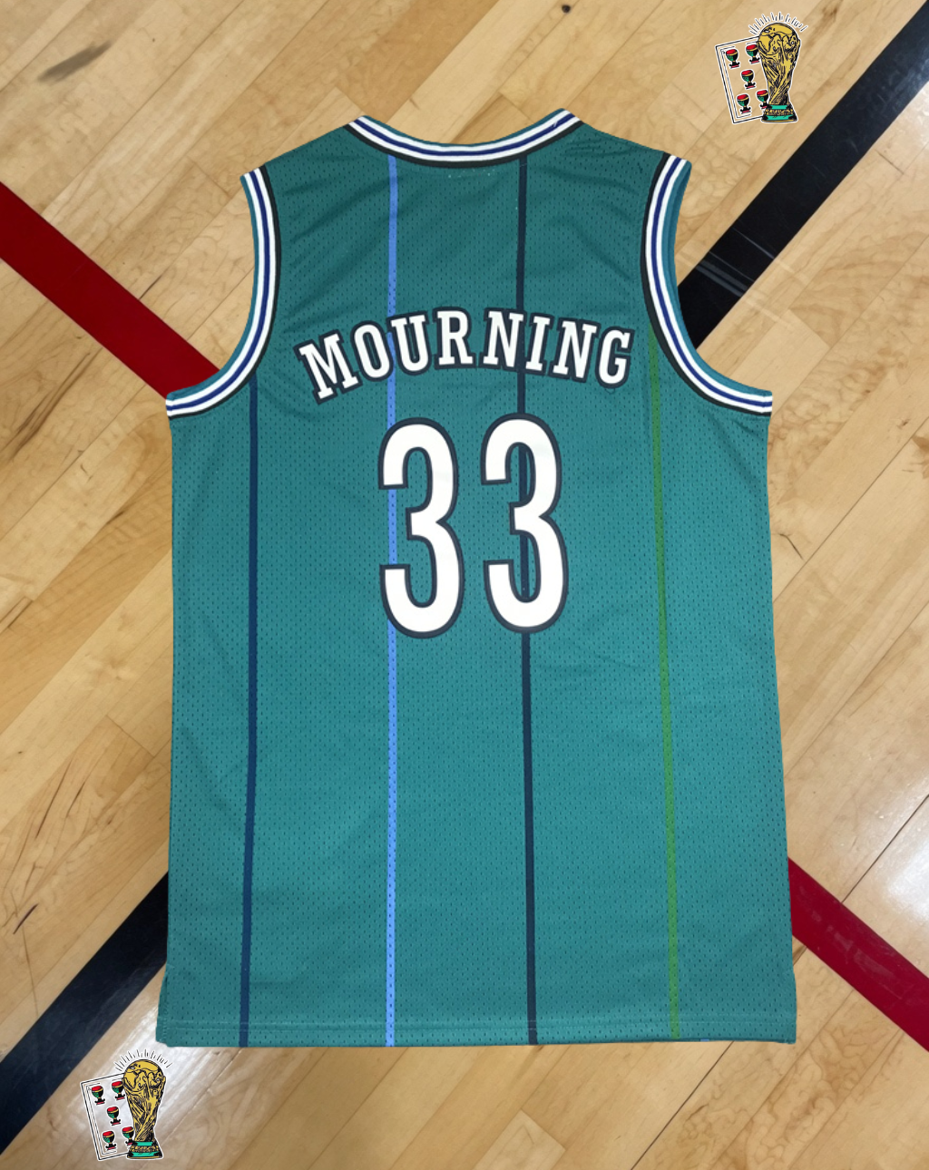 Charlotte Hornets 1992-93 Home Jersey – Mourning Edition