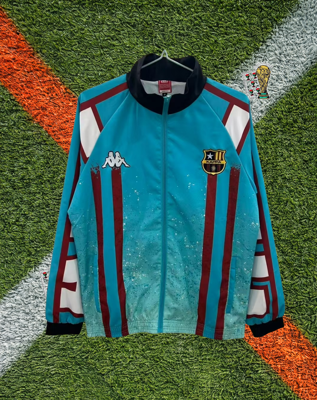 Barcelona 1990s Windbreaker – Blaugrana Retro Stripe Classic