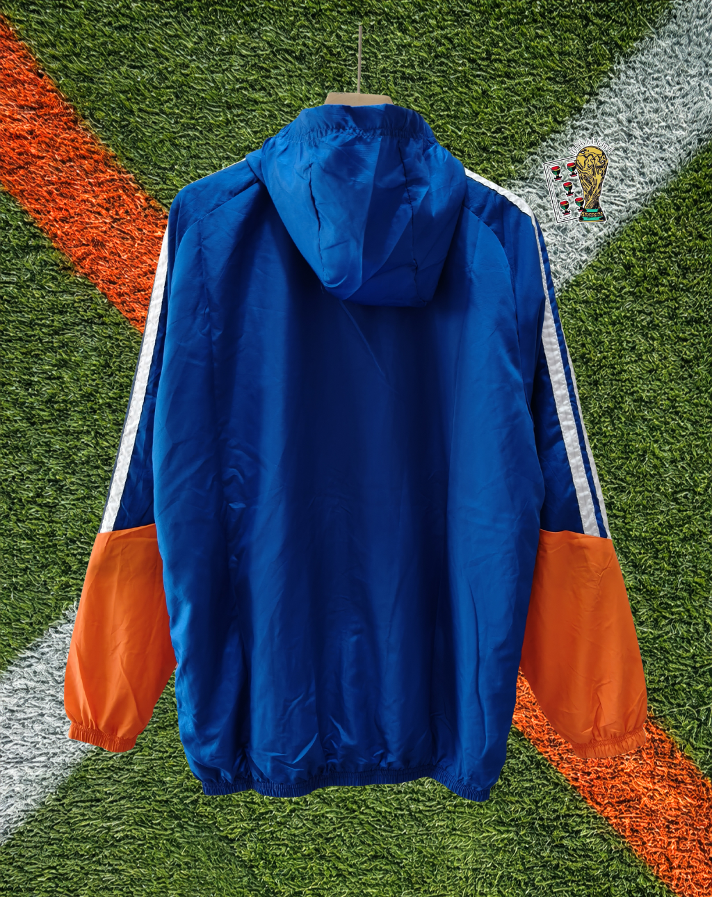 Japan 2010s Windbreaker – Samurai Blue Hooded Edition