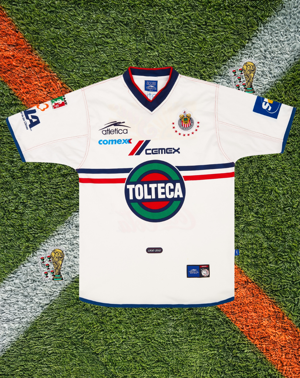Chivas de Guadalajara 2001 Away Jersey – Centenario White Edition