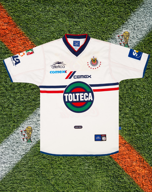 Chivas de Guadalajara 2001 Away Jersey – Centenario White Edition