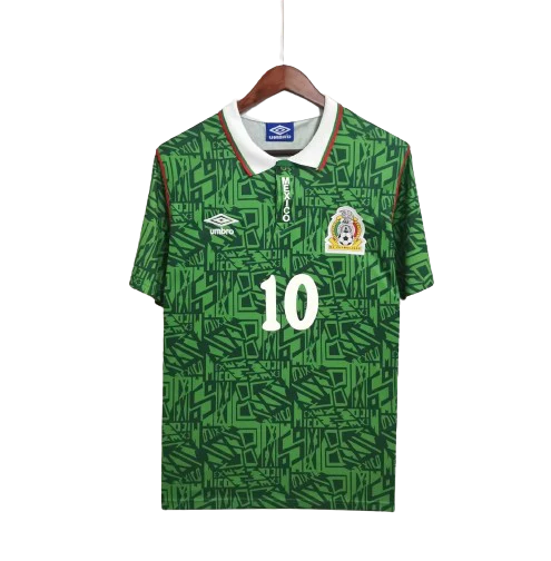 Mexico 1994 Home Jersey - Classic Green Aztec World Cup Kit
