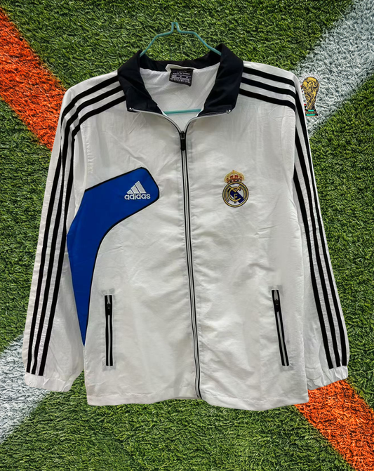 Real Madrid 2000s Windbreaker – Merengue Three-Stripe Classic