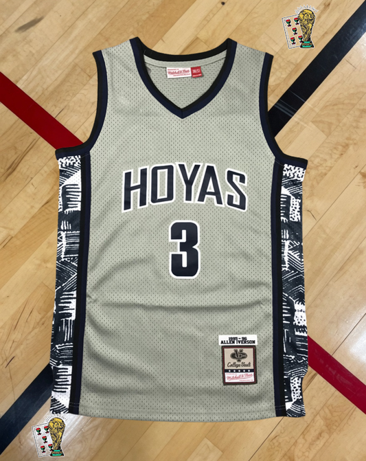 Georgetown Hoyas 1995-96 Away Jersey – College Vault Grey Edition