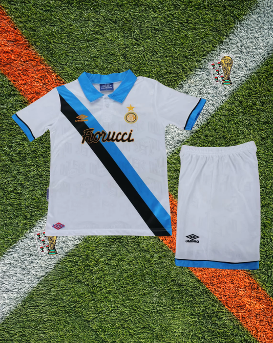 Inter Milan 1991-92 Away Jersey – Diagonal Sash Away Youth Edition