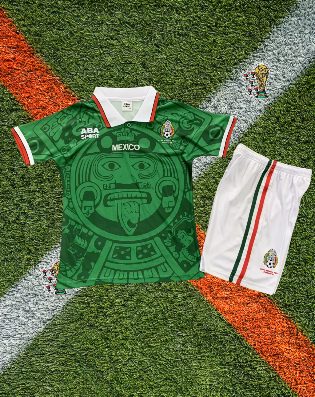 Mexico 1998 Home Jersey – Aztec Calendar Edition