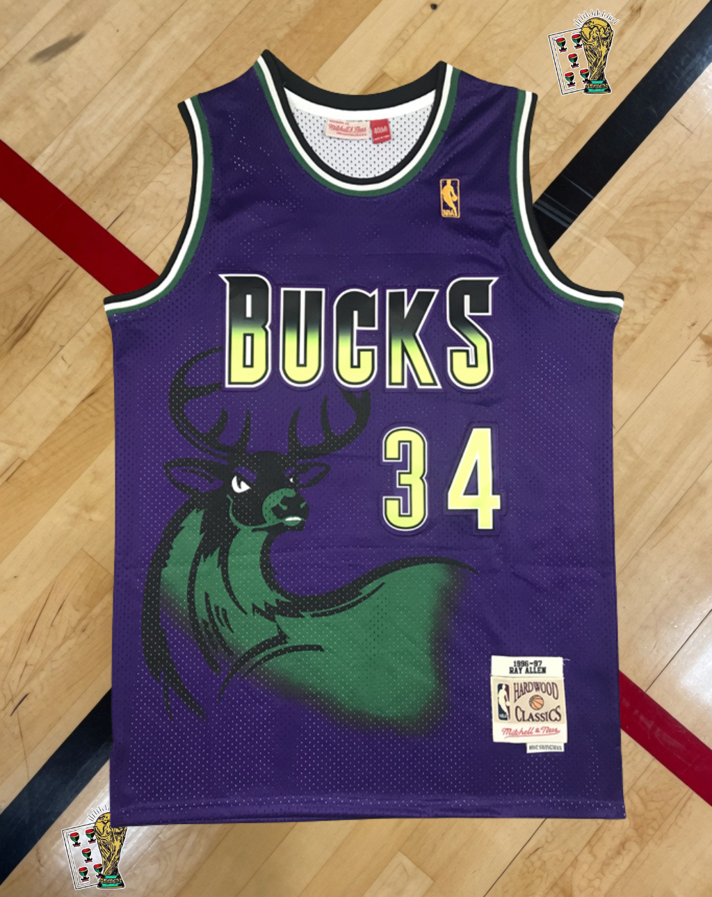 Milwaukee Bucks 1996-97 Road Jersey – Purple Classic Edition