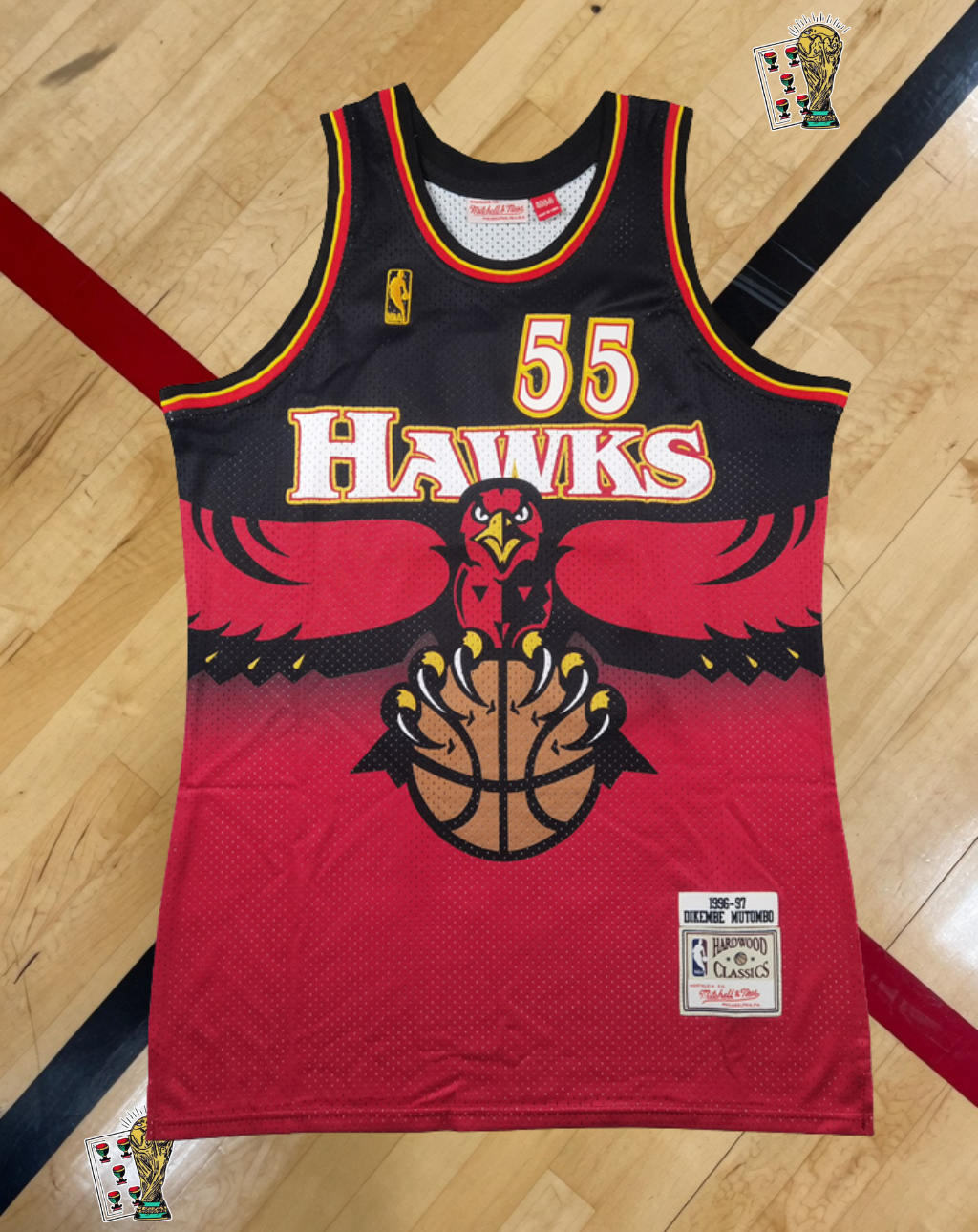Atlanta Hawks 1996-97 Away Jersey – Dikembe Mutombo Era Edition