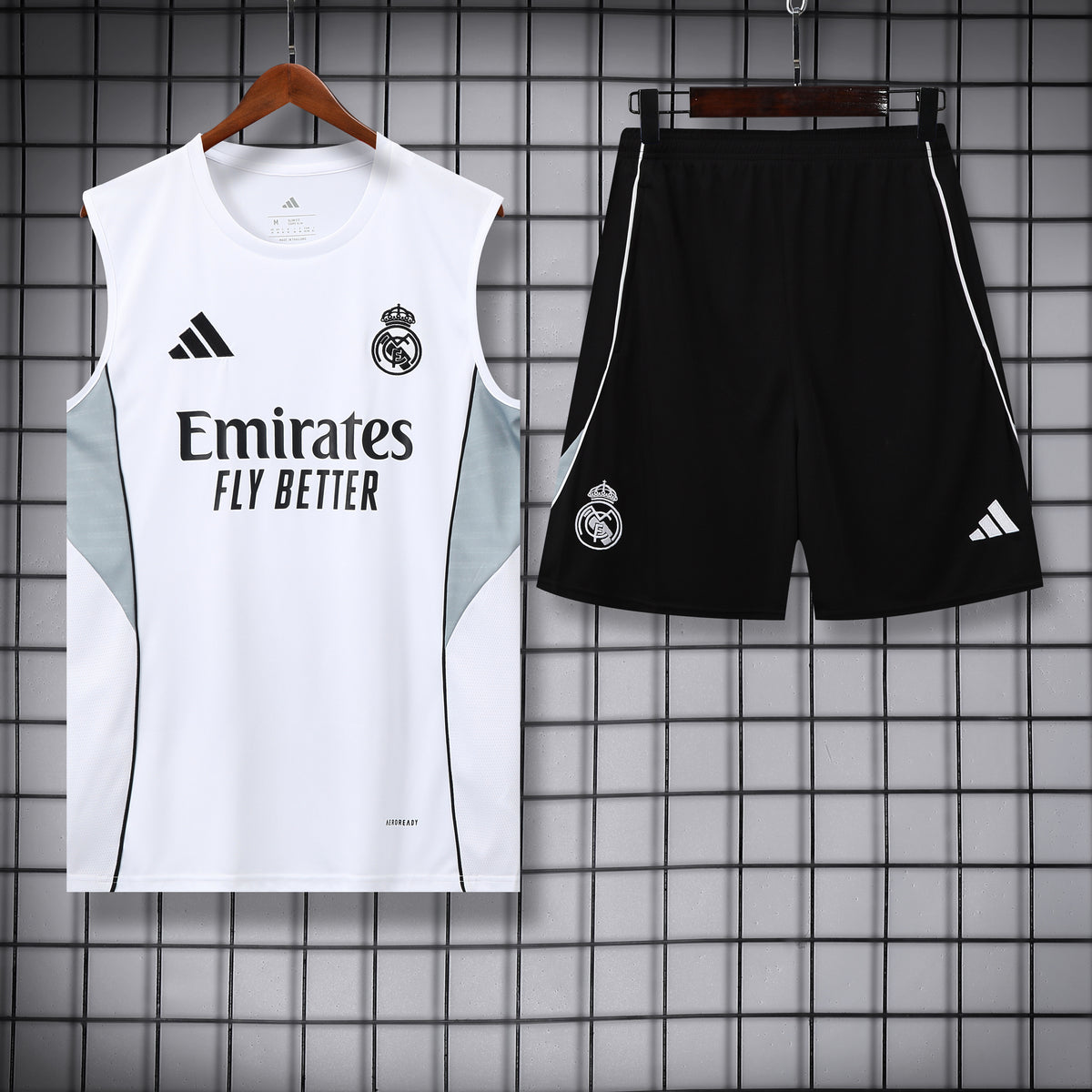 Real Madrid Training Vest Set – Subtle Grey Edition