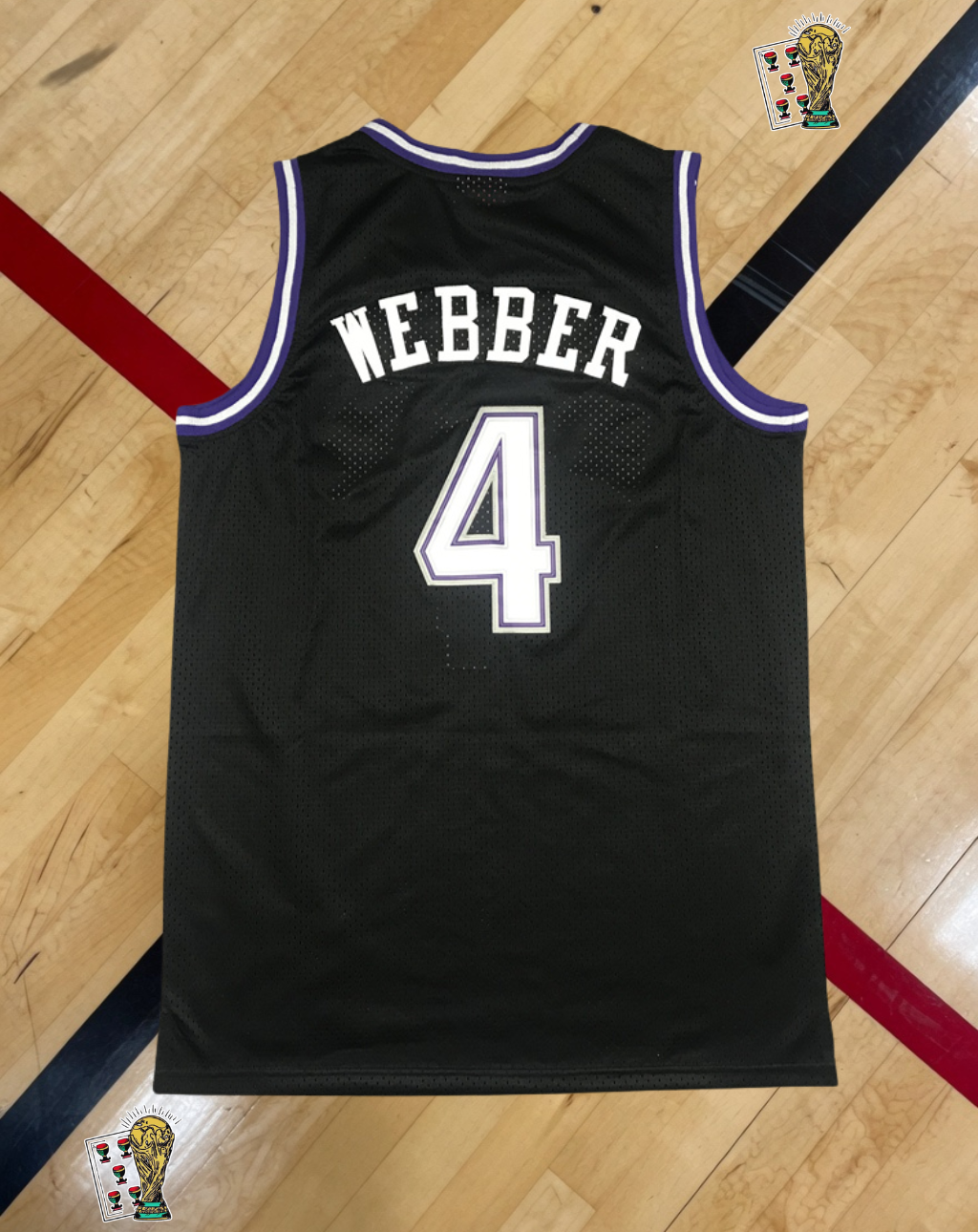 Sacramento Kings 1998-99 Alternate Jersey – Webber Black Edition