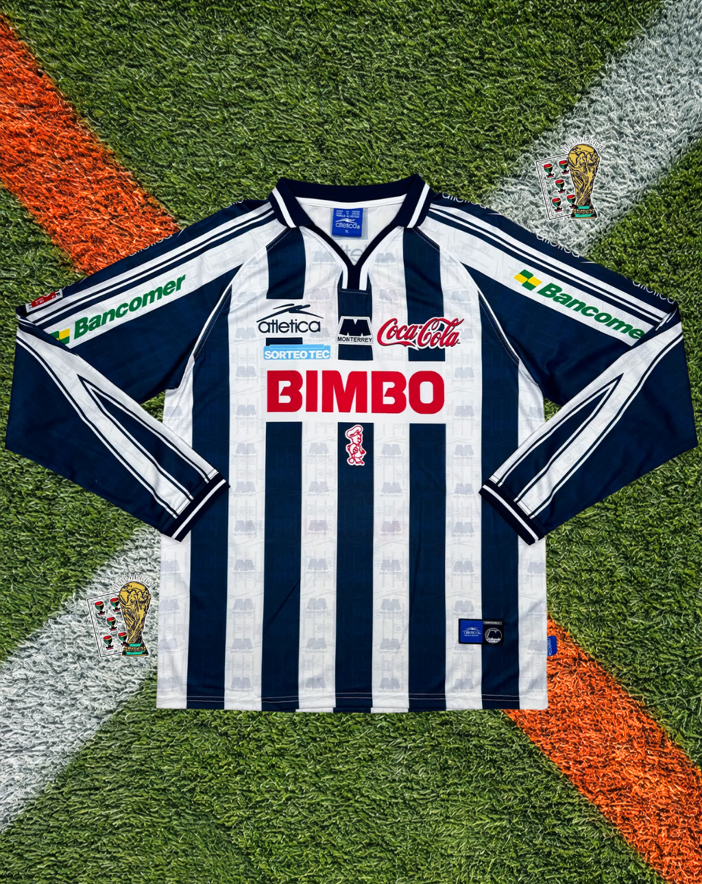 CF Monterrey 1998-99 Home Jersey – Bimbo Classic Stripe Edition
