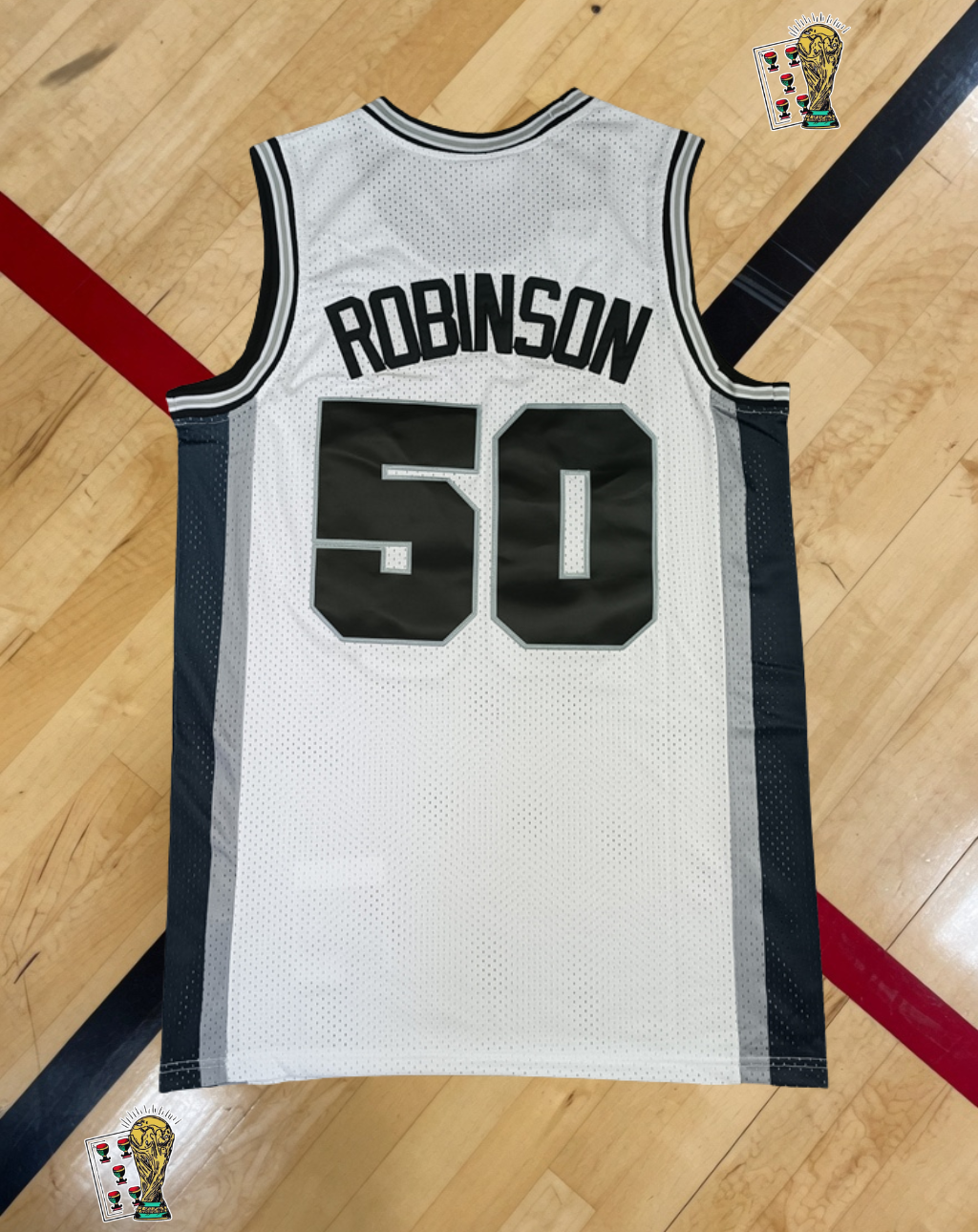 San Antonio Spurs 1998-99 Home Jersey – Robinson White Edition