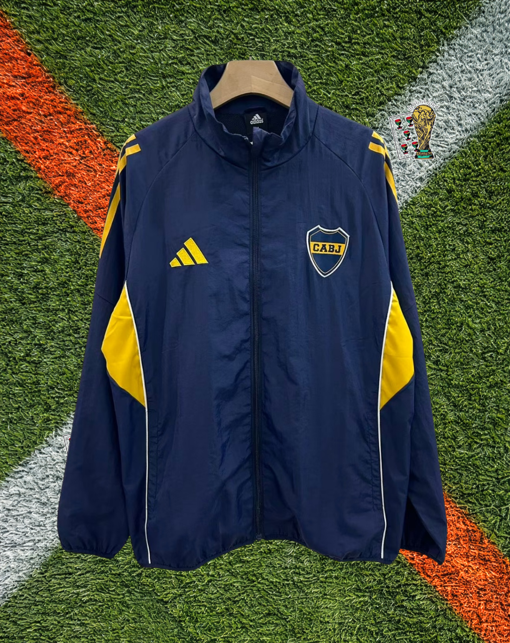 Boca Juniors 2020s Windbreaker – Xeneize Modern Navy Edition