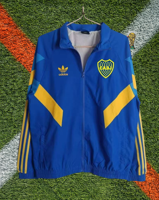 Boca Juniors 2020s Windbreaker – Xeneize Blue and Gold Classic