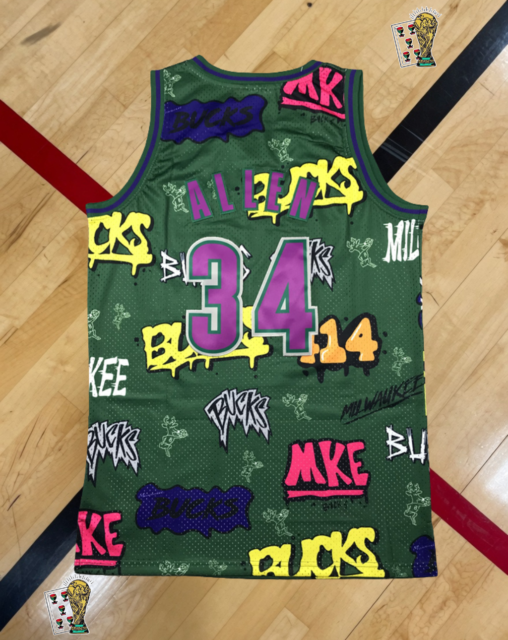 Milwaukee Bucks 2000-01 Jersey – Street Graffiti Edition