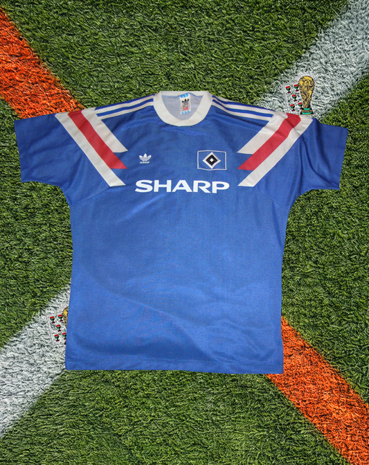 Hamburger SV 1991-93 Home Jersey – Classic Solid Blue Edition