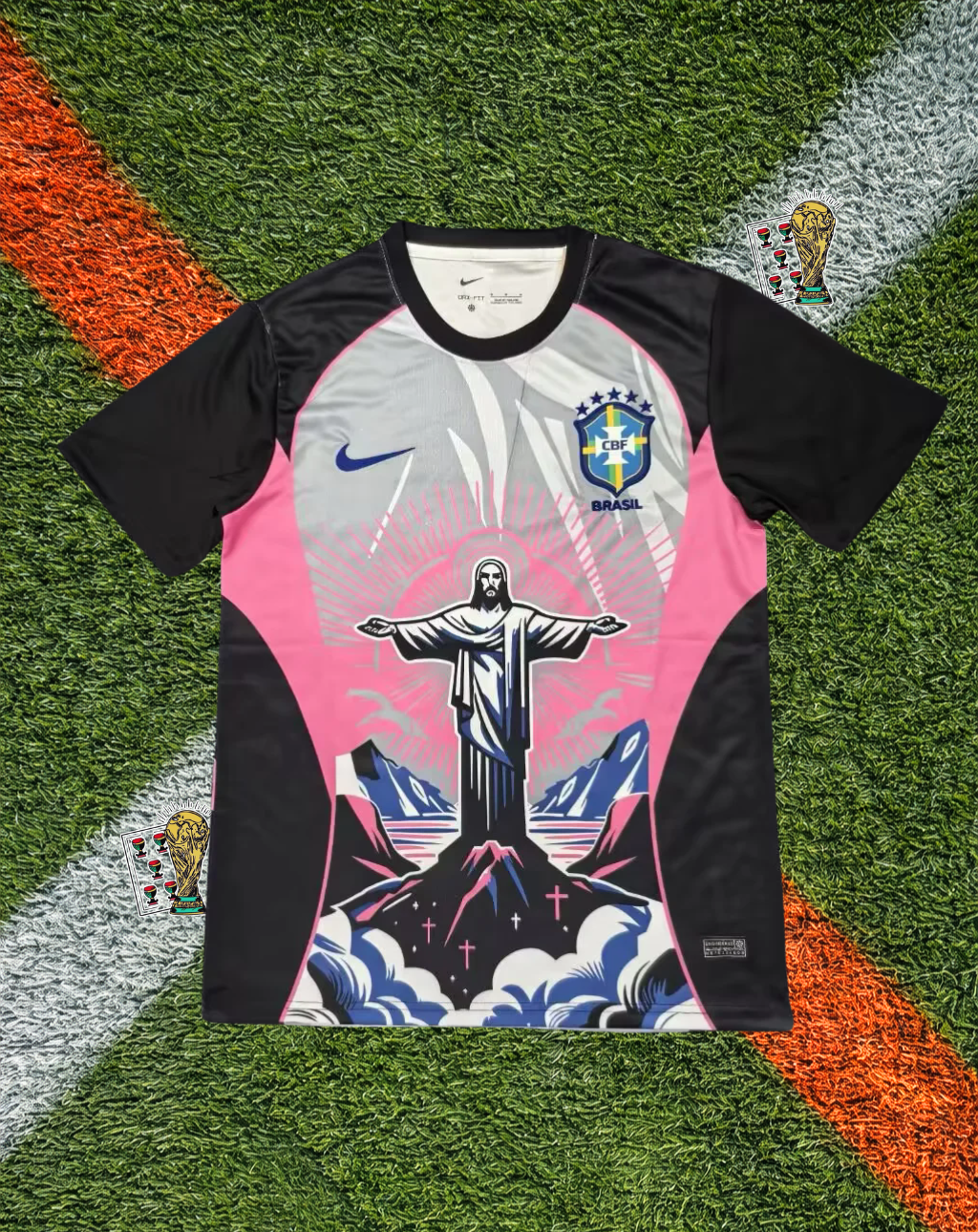Brazil Third Jersey – Christ Redeemer Pink Edition