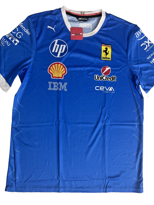 Ferrari Scuderia Formula 1 Blue Team Shirt -Puma Racing Special Edition