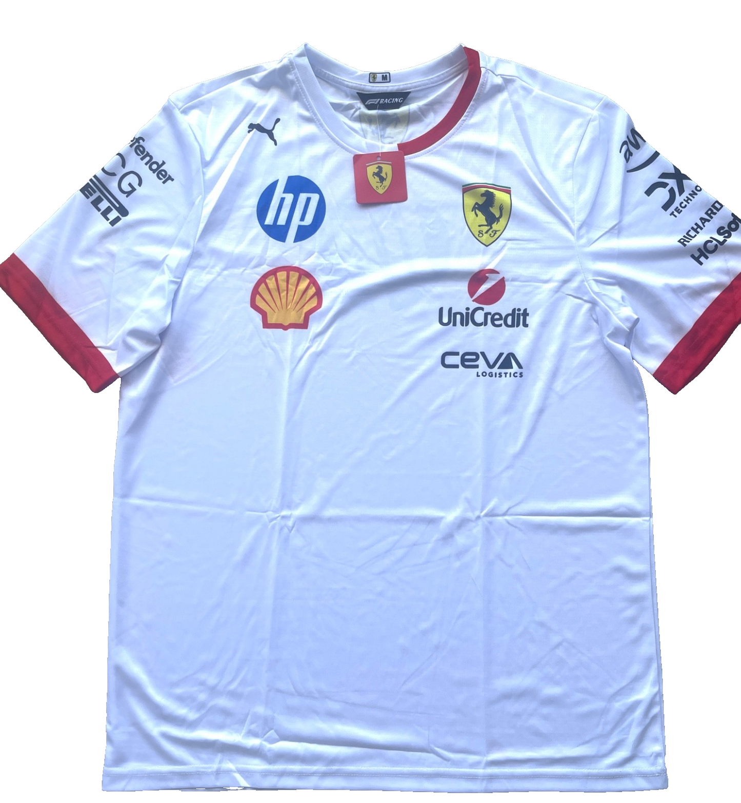 Ferrari Formula 1 White Team Jersey – Clean Racing Inspired Design