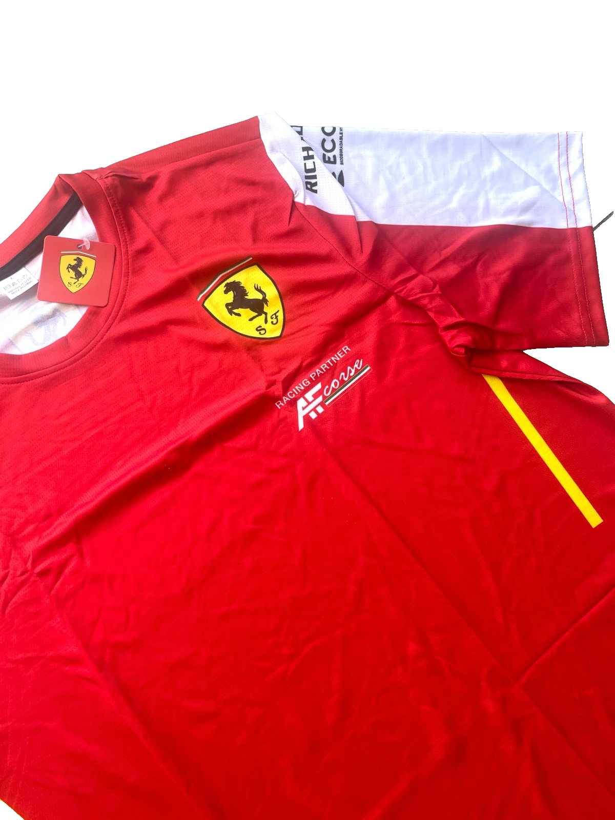 Ferrari Formula 1 Red Team Jersey – Classic Red with White Sleeves Design