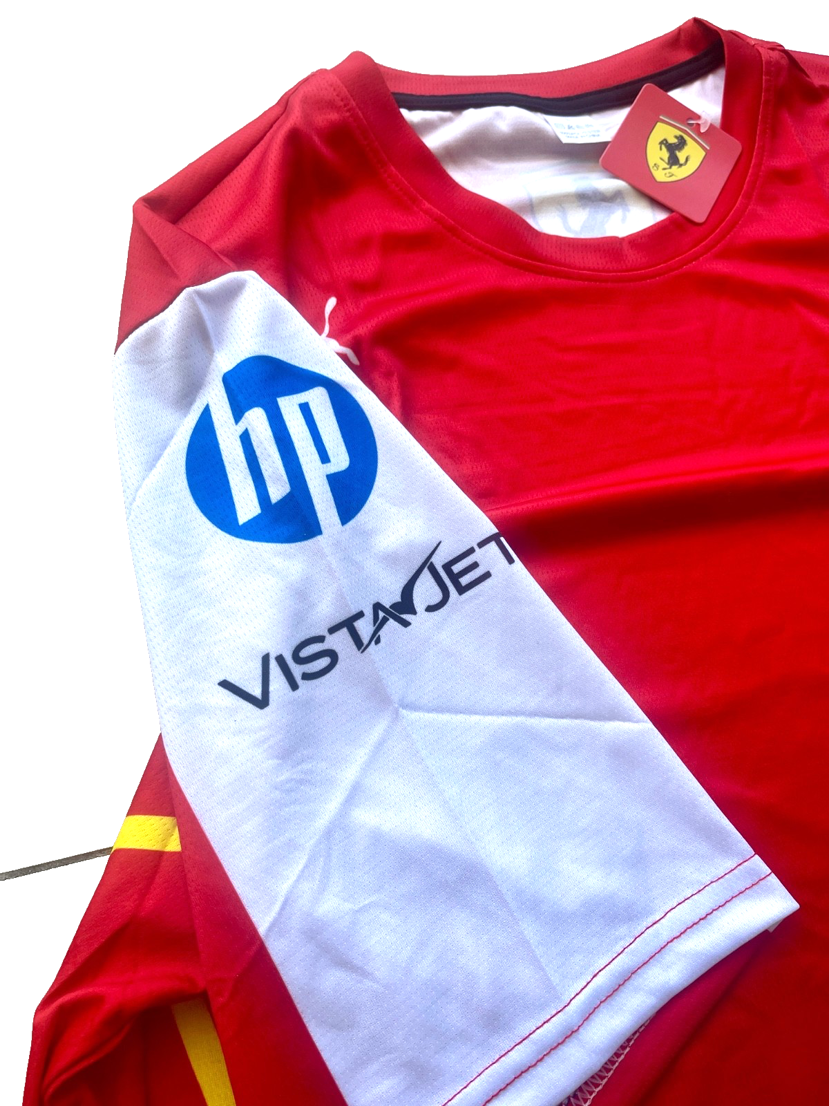 Ferrari Formula 1 Red Team Jersey – Classic Red with White Sleeves Design