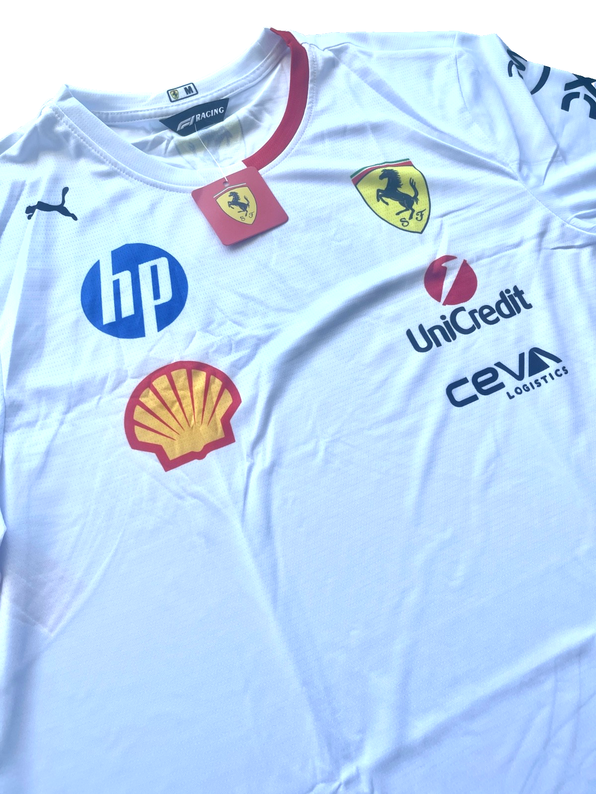 Ferrari Formula 1 White Team Jersey – Clean Racing Inspired Design