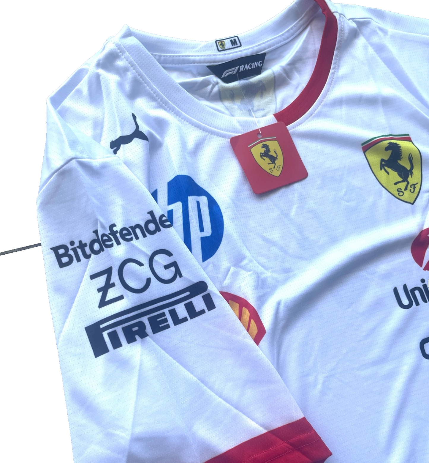 Ferrari Formula 1 White Team Jersey – Clean Racing Inspired Design