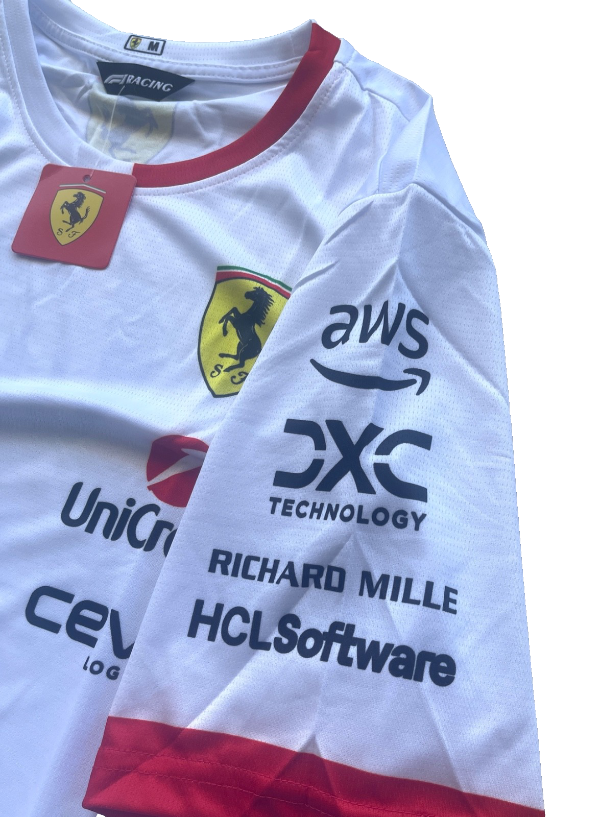 Ferrari Formula 1 White Team Jersey – Clean Racing Inspired Design