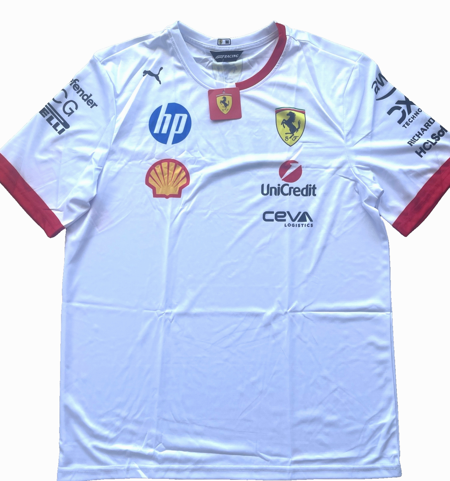 Ferrari Formula 1 White Team Jersey – Clean Racing Inspired Design