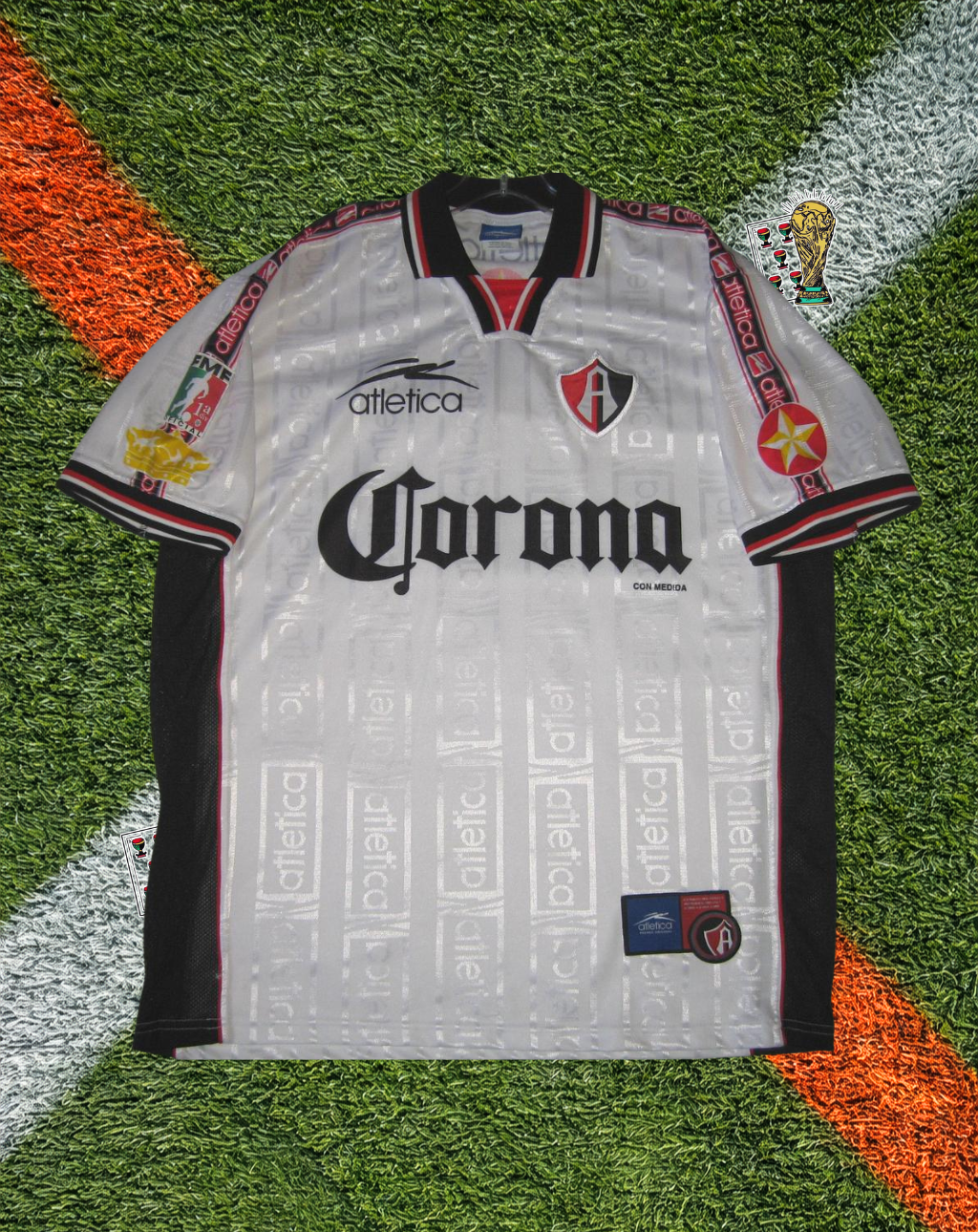 Atlas 2001-02 Away Jersey – PMF Centre Stripe Edition