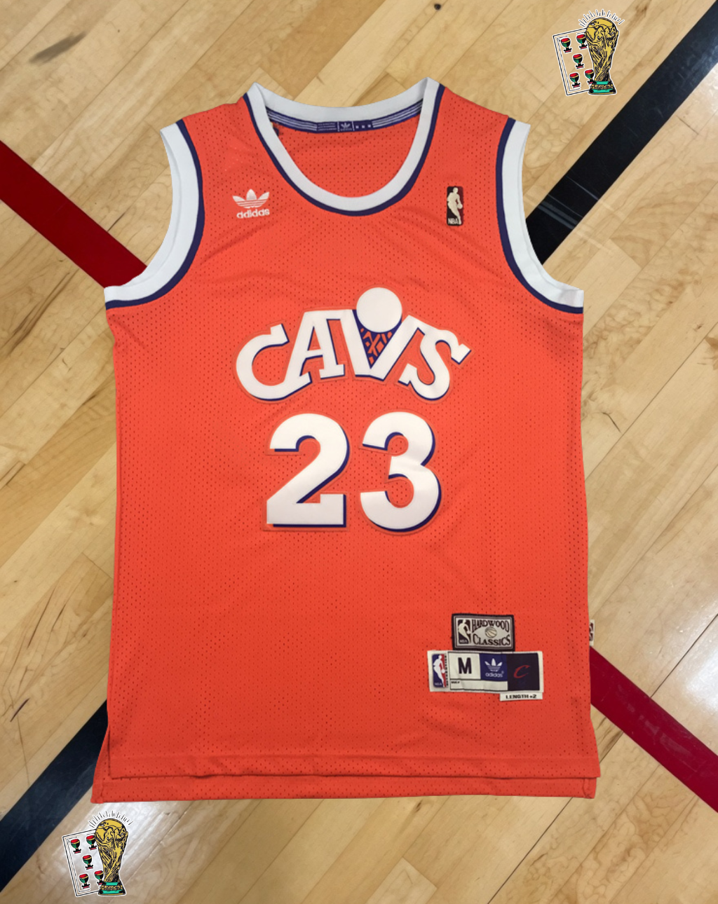 Cleveland Cavaliers 2015-16 Alternate Jersey – Orange Hardwood Edition