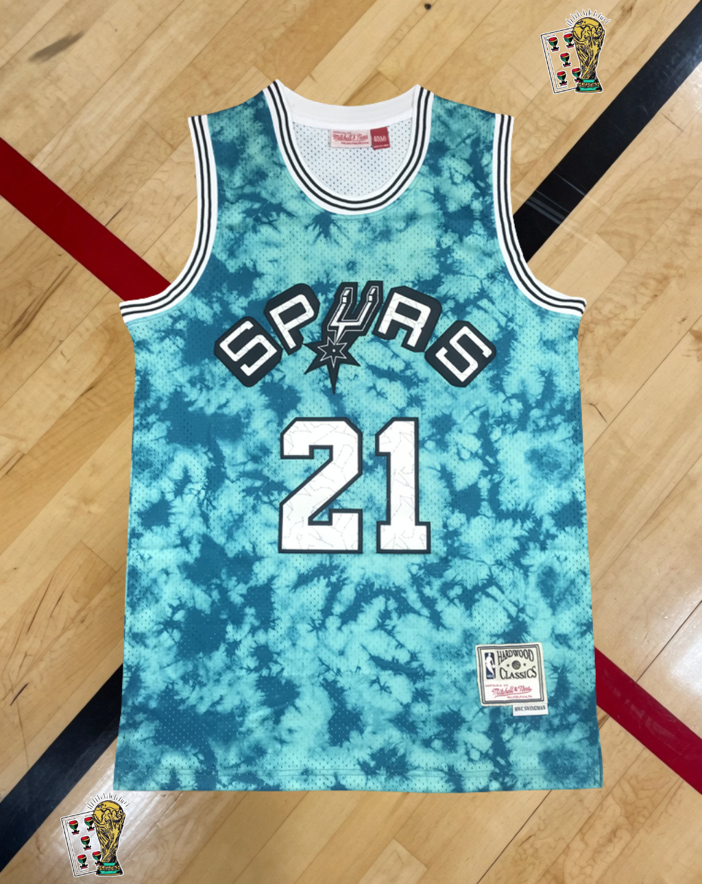 San Antonio Spurs Special Edition Jersey – Tie-Dye Teal Edition