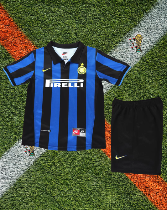 Inter Milan 1998-99 Home Jersey – Classic Stripe Home Youth Edition