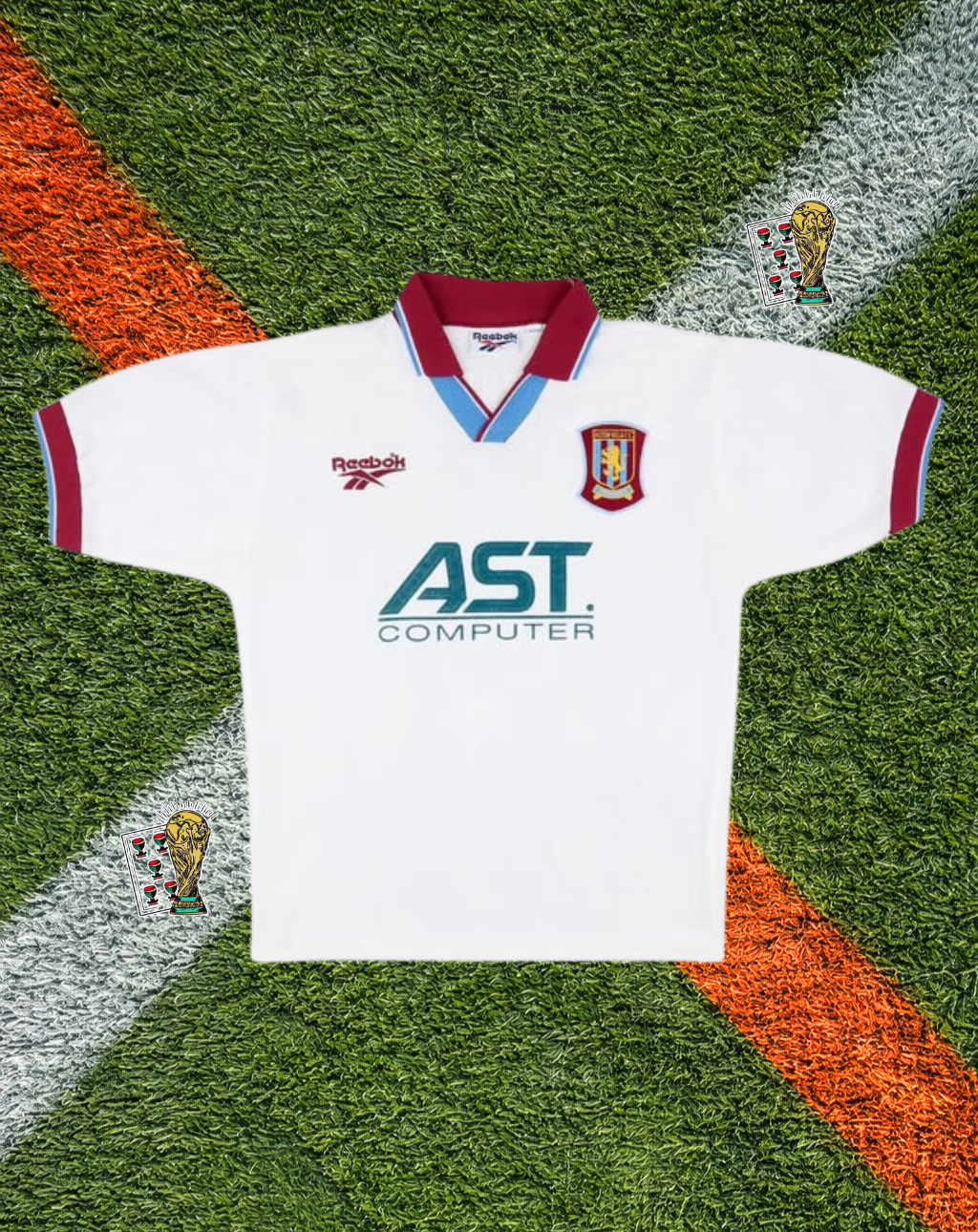 Aston Villa 1997-98 Away Jersey – Claret Trim Edition