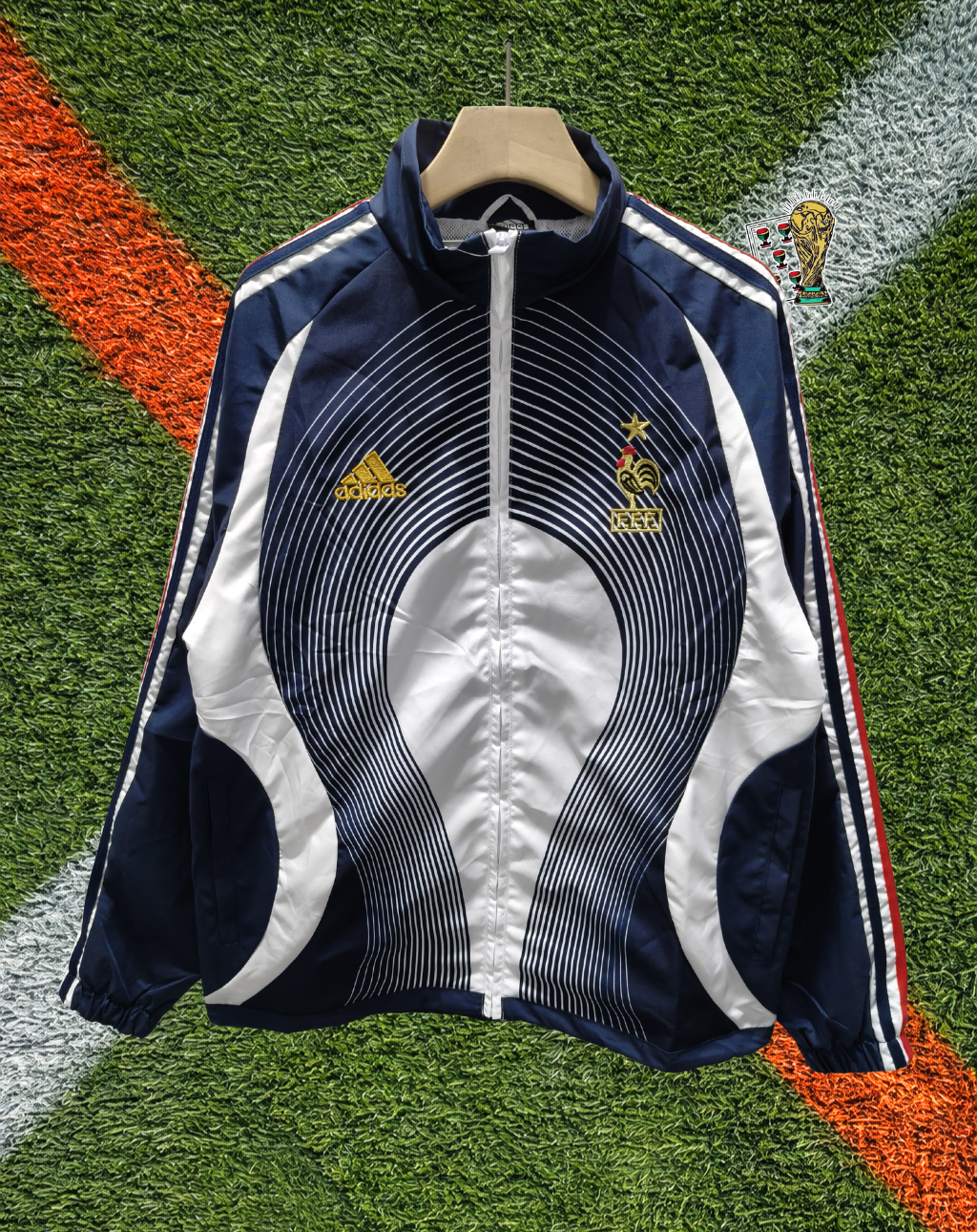 France 2000s Windbreaker – Les Bleus Swirl Edition