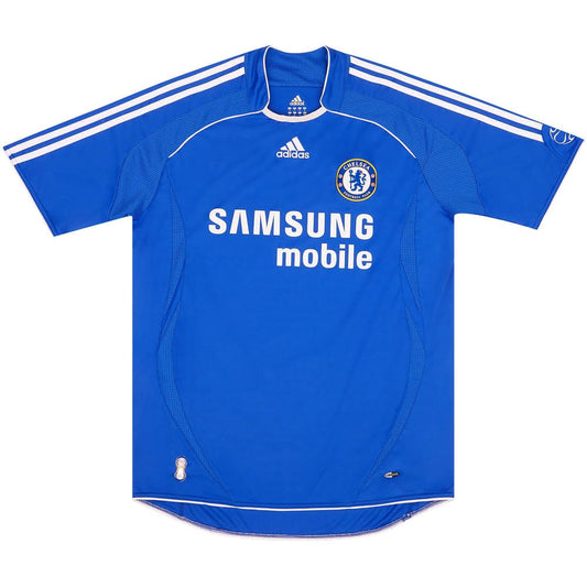 Chelsea 2006–2007 Champions League Home Jersey – Didier Drogba #11 – Adidas CL Edition