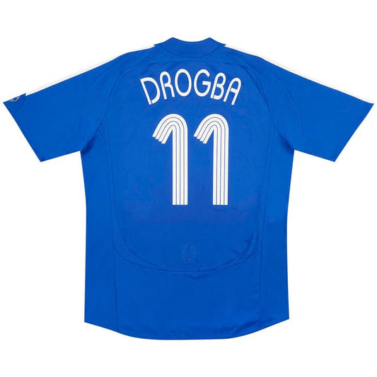 Chelsea 2006–2007 Champions League Home Jersey – Didier Drogba #11 – Adidas CL Edition
