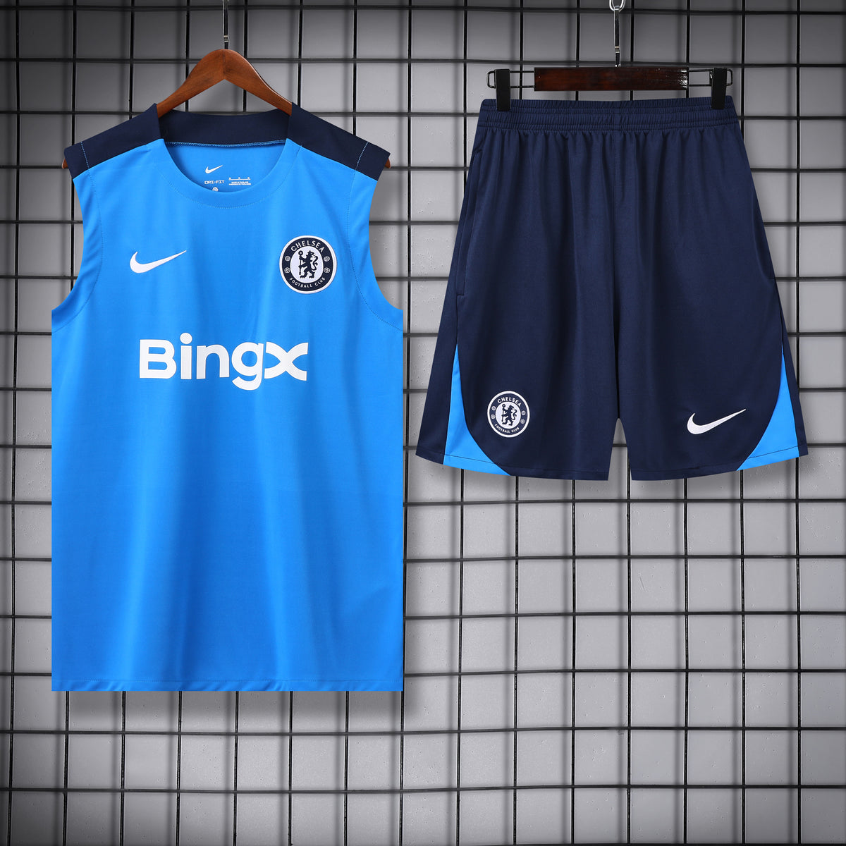 Chelsea Training Vest Set – Sky Blue Edition