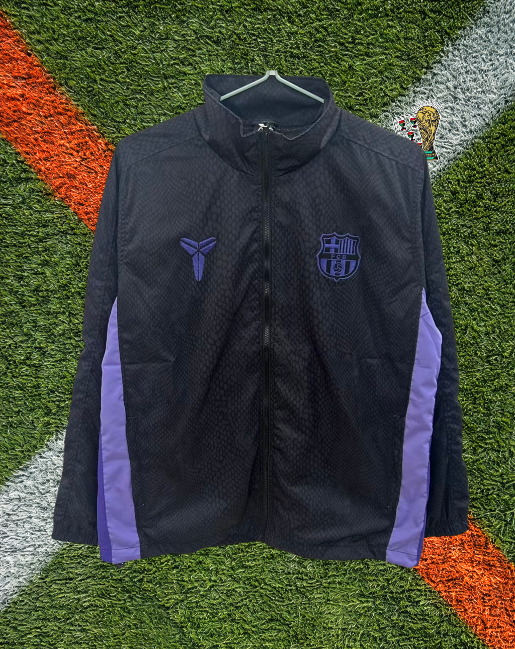 Barcelona 2010s Windbreaker – Blaugrana Snakeskin Edition