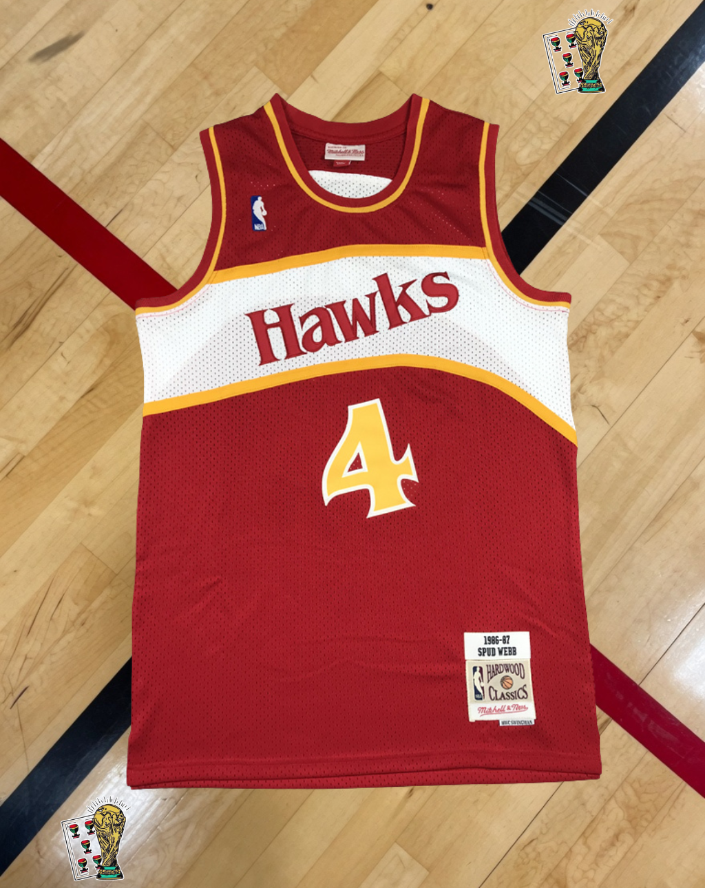 Atlanta Hawks 1986-87 Home Jersey – Spud Webb Era Edition
