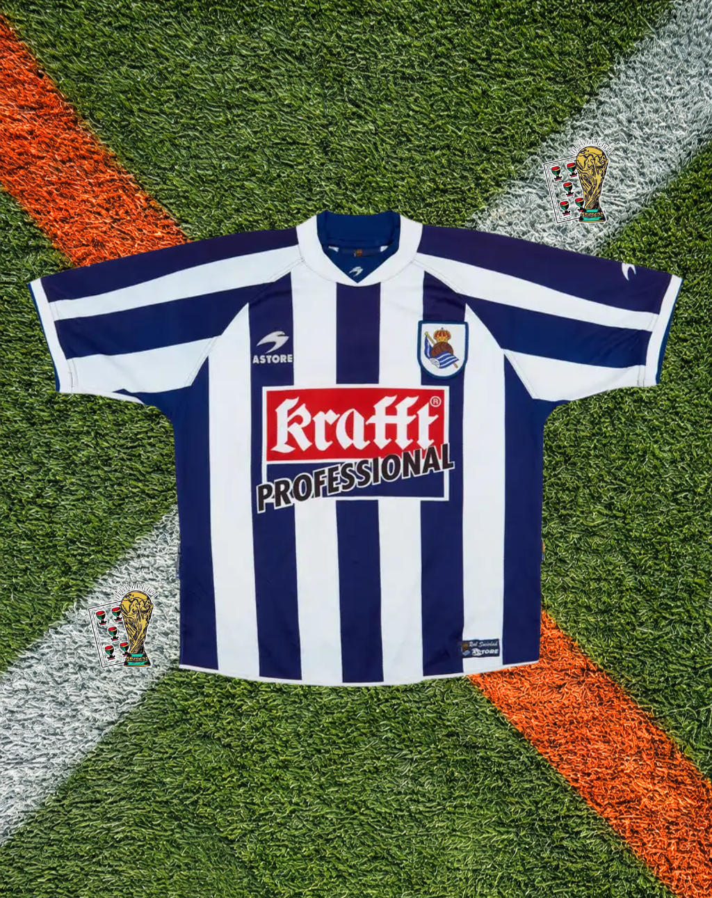 Real Sociedad 1998-99 Home Jersey – Txuri-Urdin Stripe Edition