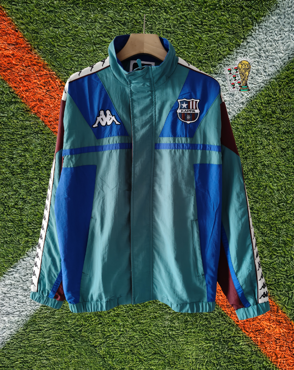Barcelona 1990s Windbreaker – Blaugrana Teal Training Edition