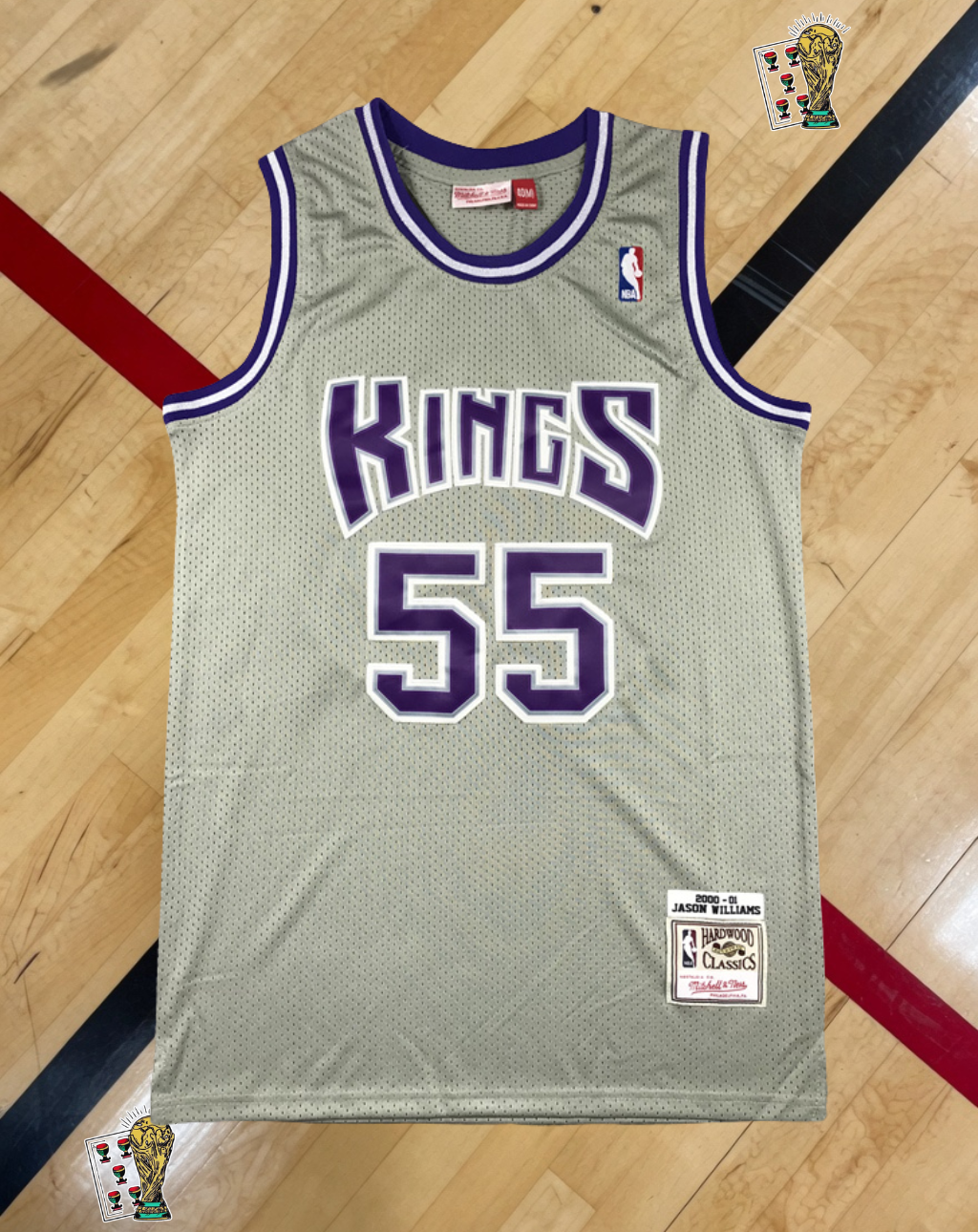 Sacramento Kings 2000-01 Alternate Jersey – Williams Silver Edition
