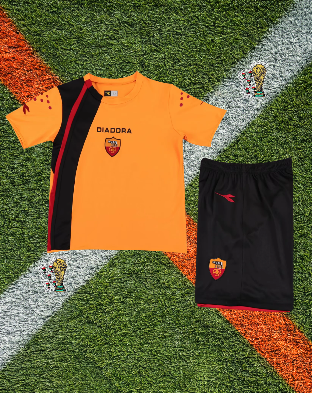 Roma 1998-99 Goalkeeper Jersey – Diagonal Flame Edition