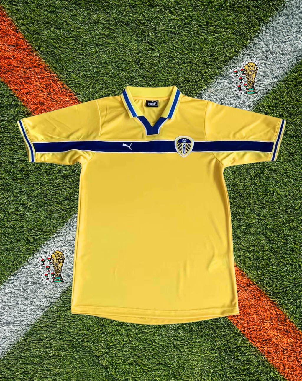 Leeds United Home Jersey – Plain Chest Band Edition
