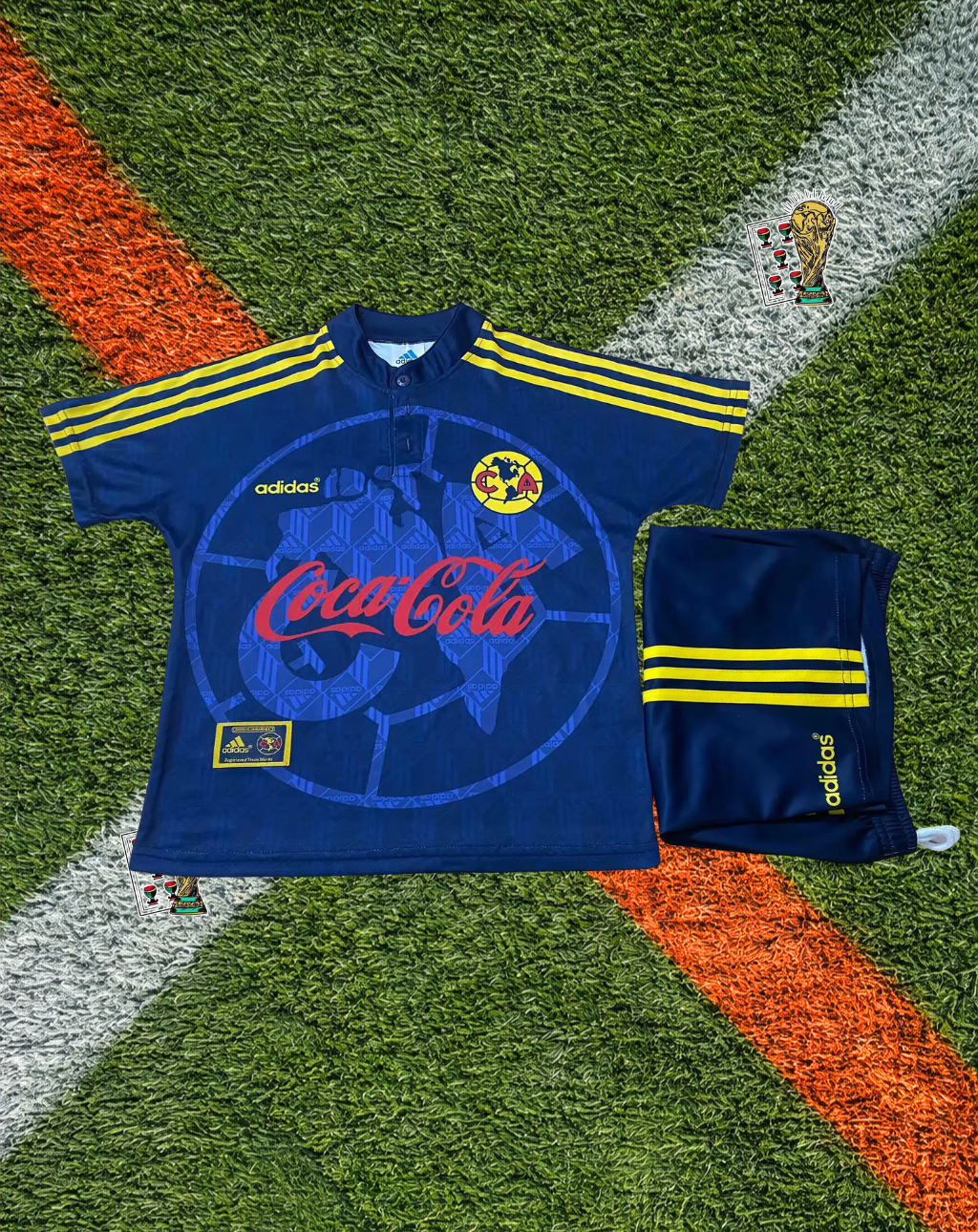 Club America 1996-97 Away Jersey – World Map Navy Edition