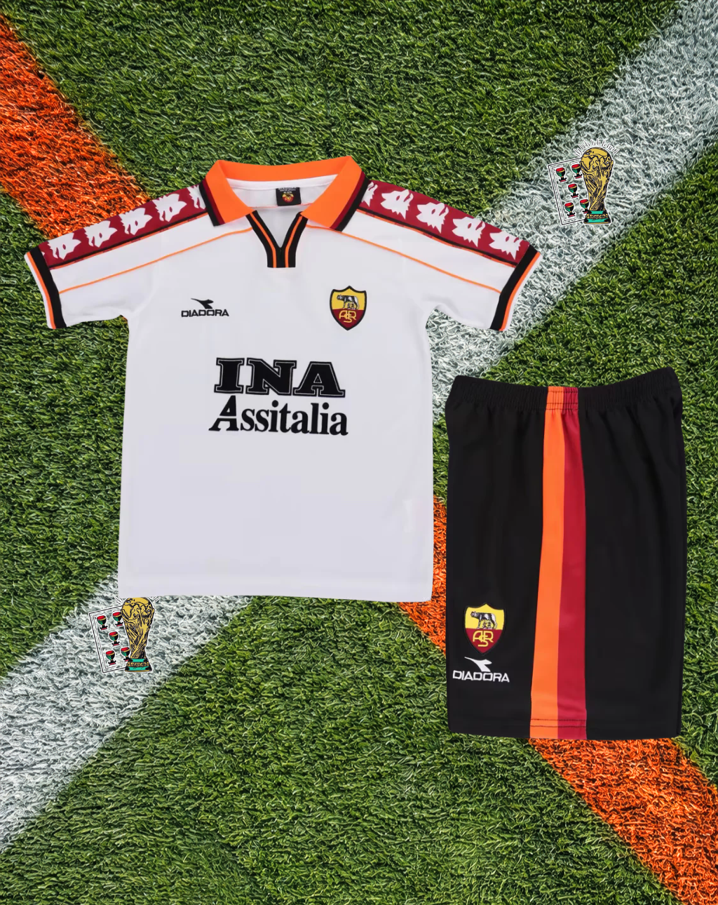 Roma 1997-98 Away Jersey – INA Assitalia Bianco Edition