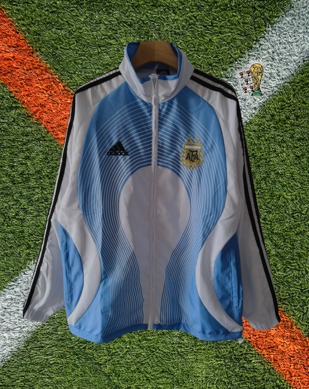 Argentina 2006 Windbreaker – Albiceleste Swirl Edition