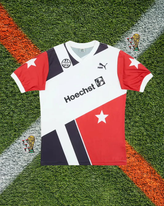 Eintracht Frankfurt 1988-90 Away Jersey – White Star Away Edition