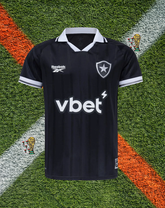 Botafogo 2023-24 Home Jersey – Vbet Pinstripe Edition